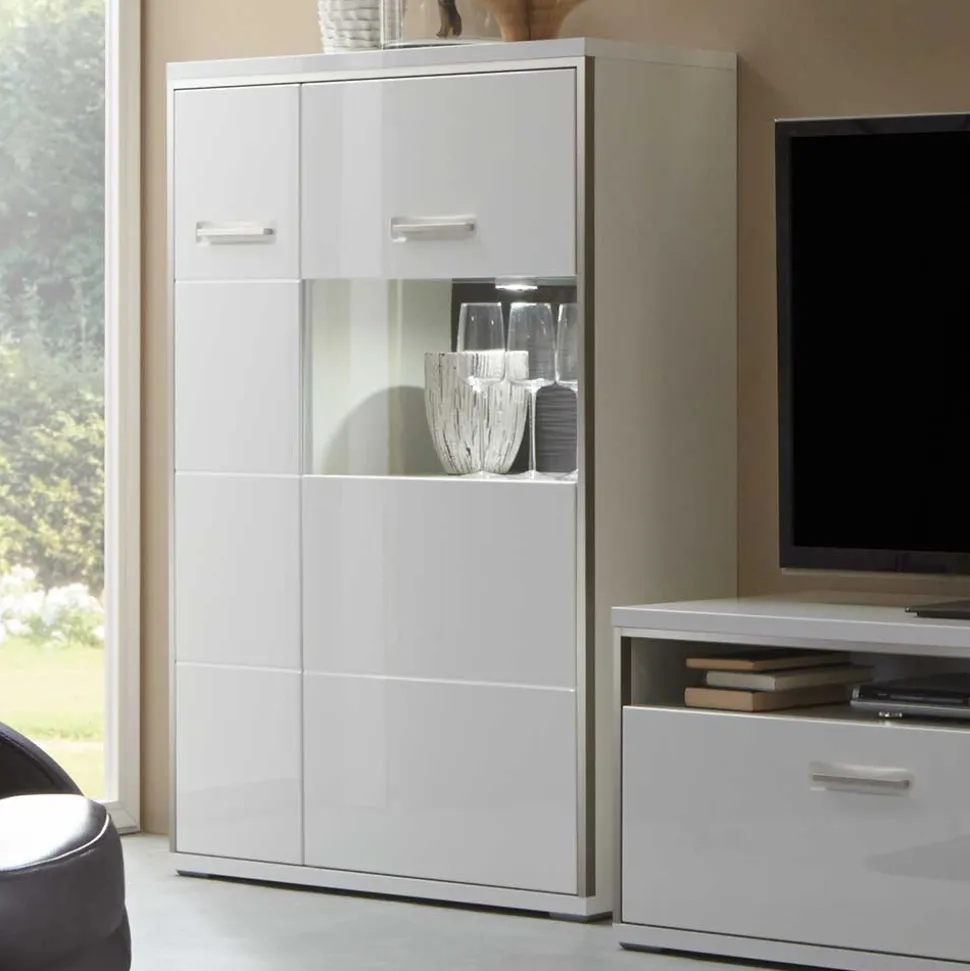 Hochglanz Highboard Lefaria