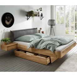 Holzbett mit Konsolen Pacurian