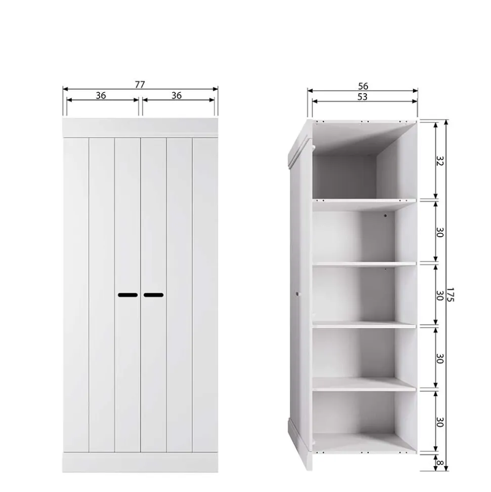 Holzkleiderschrank Olcian