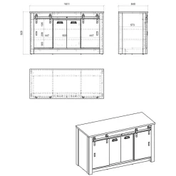 Küchenunterschrank Agazian
