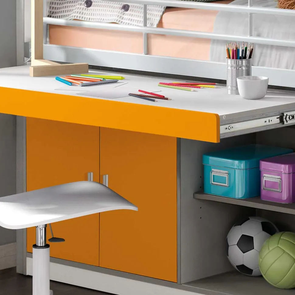 Kinder-Hochbett Orange