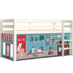Kinderzimmer Halbhochbett Mint