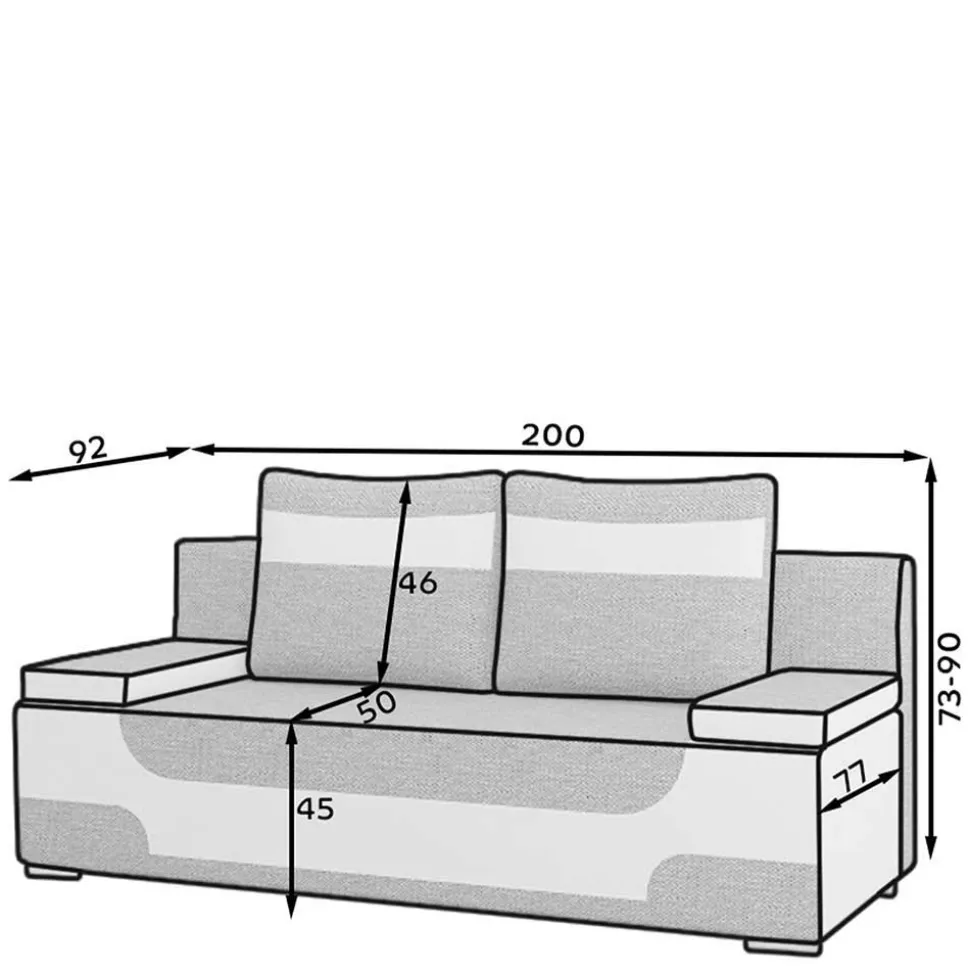 Klappcouch Hiltona