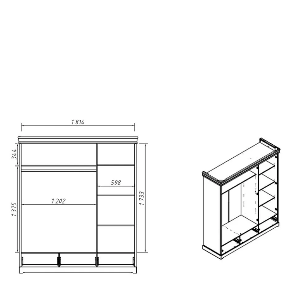 Kleiderschrank Aluko