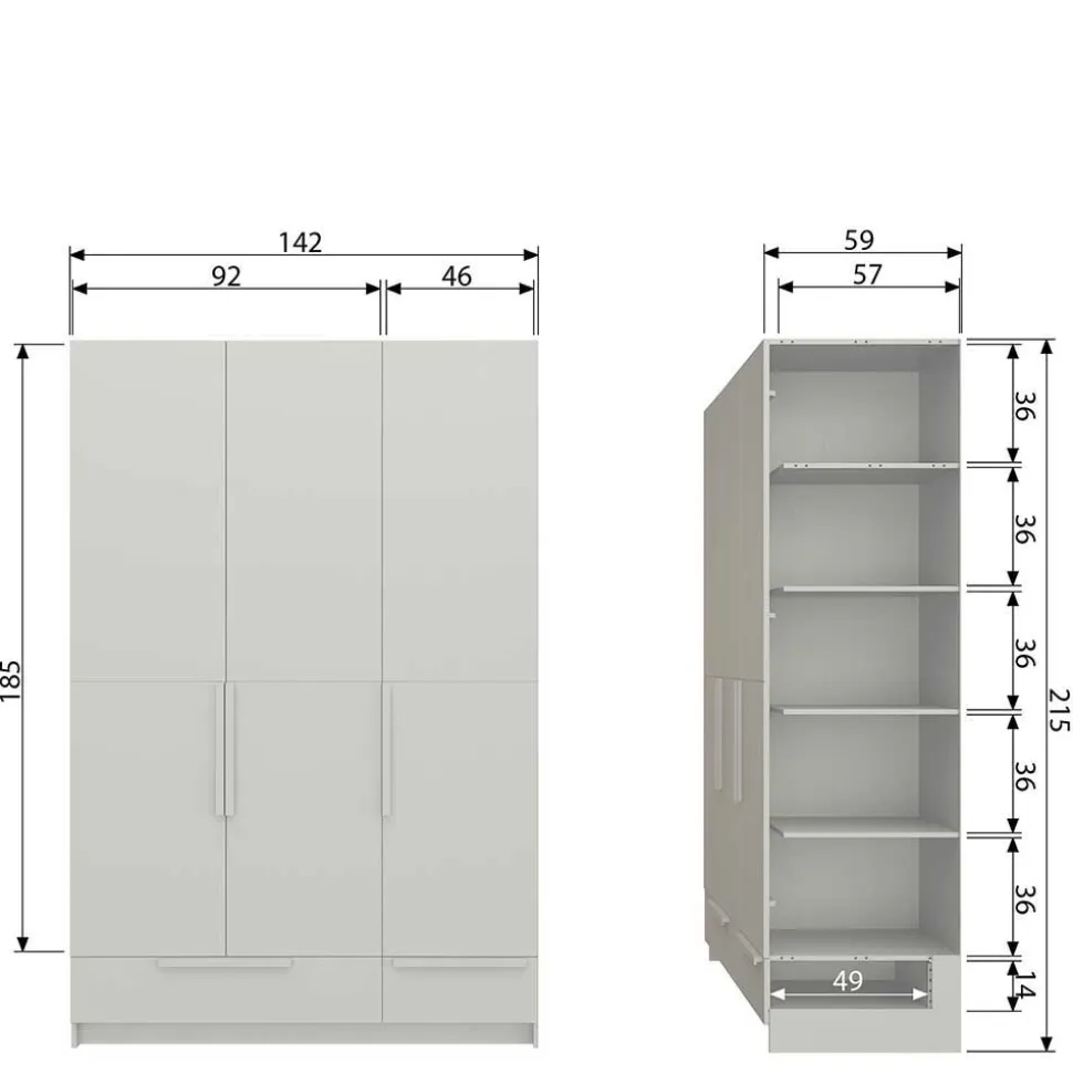 Kleiderschrank Drovens