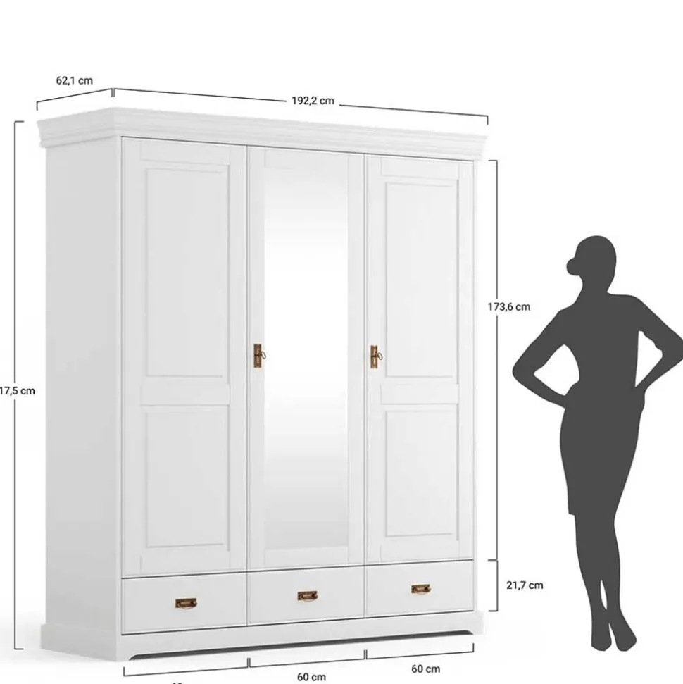Kleiderschrank Holz Aluko
