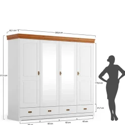 Kleiderschrank Holz Limita