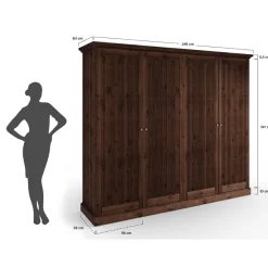Kleiderschrank massiv Phelix