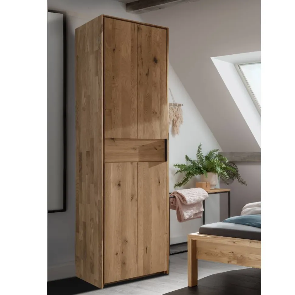 Kleiderschrank Massivholz schmal Snoba