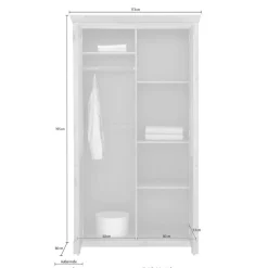 Kleiderschrank Massivholz Alejandro