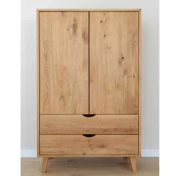 Kleiderschrank Massivholz Arora