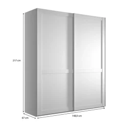 Kleiderschrank mit Schiebetüren Tudana