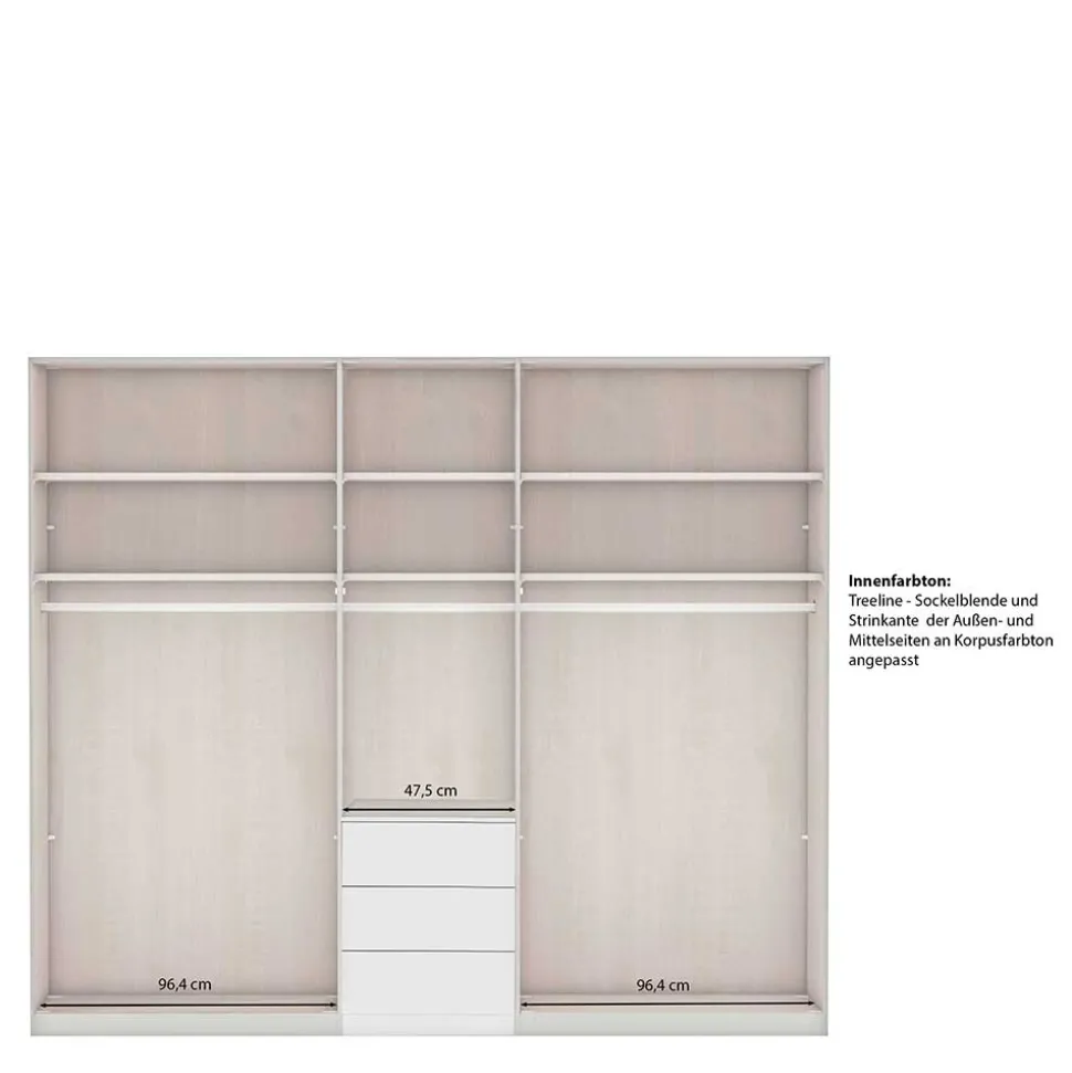 Kleiderschrank mit Spiegel Saconso