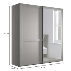 Kleiderschrank Schwebetüren Saconso