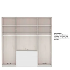 Kleiderschrank weiss Tudana