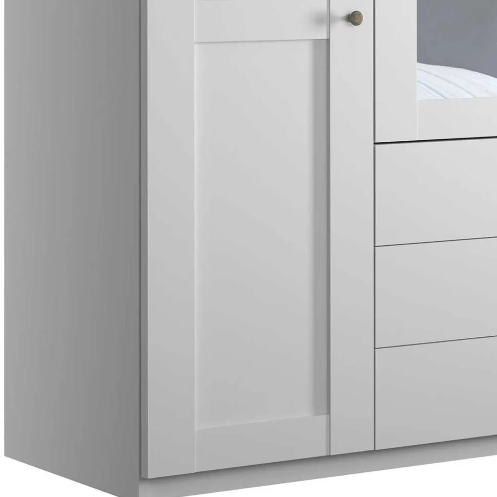 Kleiderschrank weiss Tudana