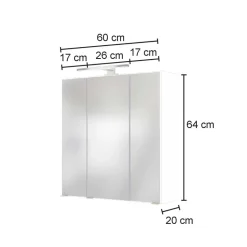 Lichtspiegelschrank Jalexda