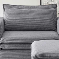 Lounge Sessel mit Hocker Eltusa