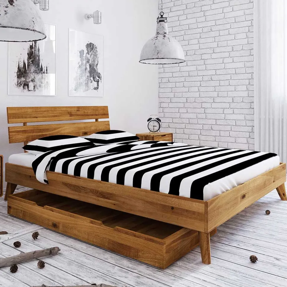 Massives Einzelbett Vinial