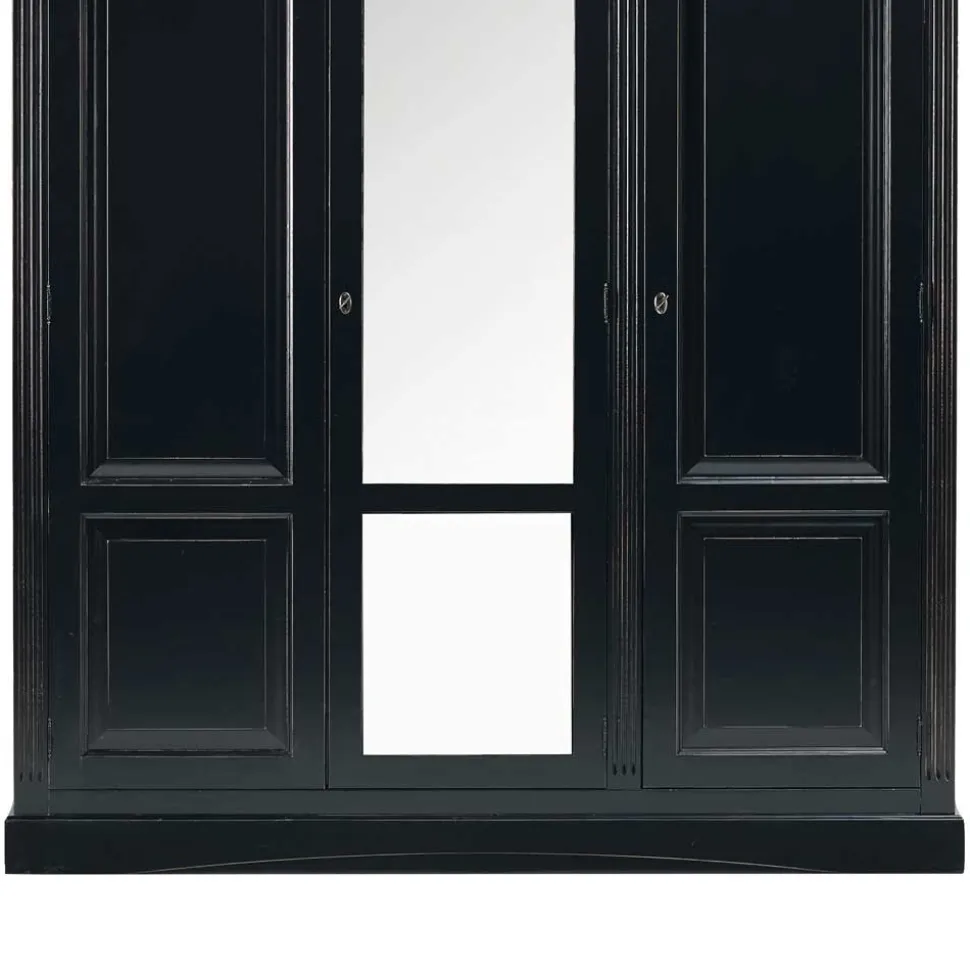 Massivholz Kleiderschrank Rambano