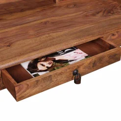 Massivholz Schreibtisch Velinan