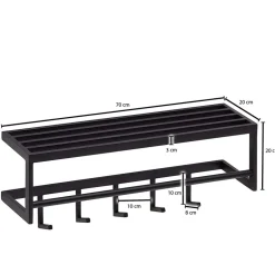 Metall Wandgarderobe Vulcanus