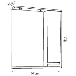 Moderner Badspiegelschrank Valtte
