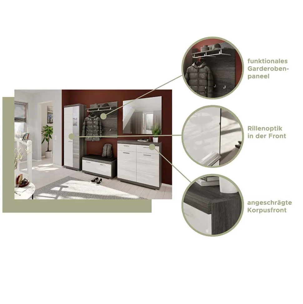Modernes Garderoben Set Hayoran