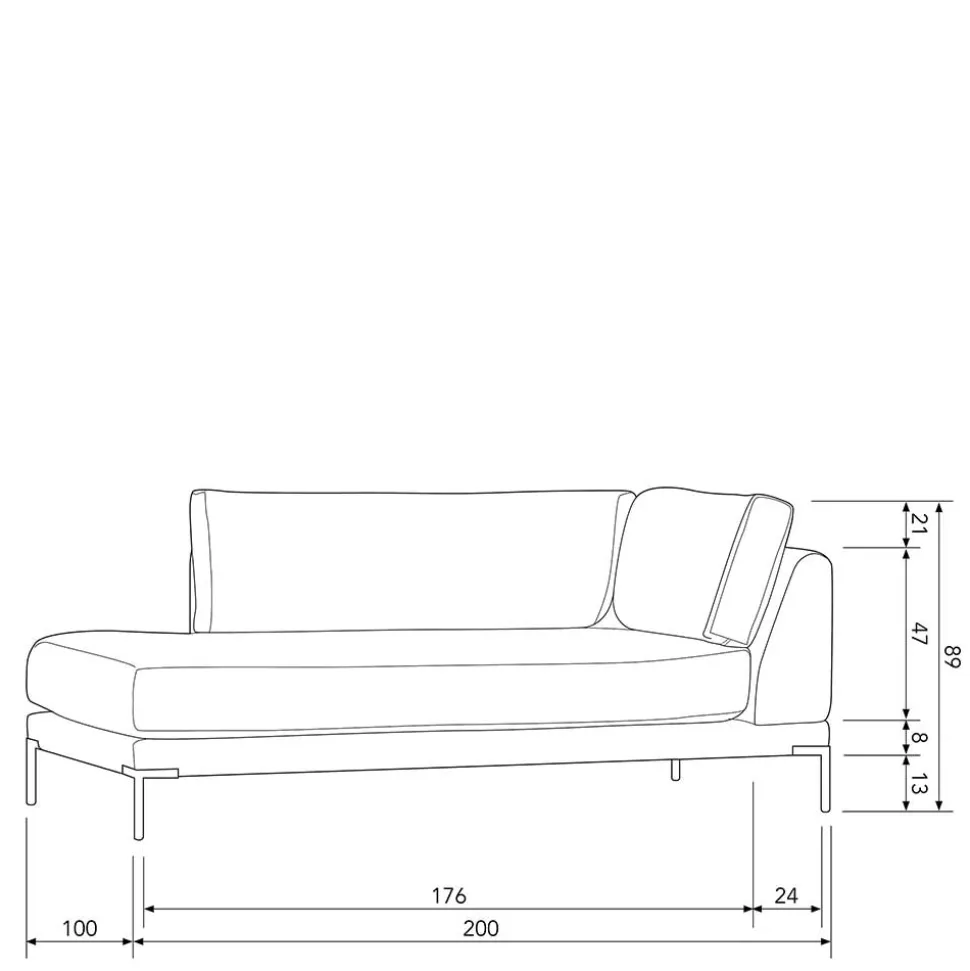 Modul Sofa Chaiselongue Imdyano
