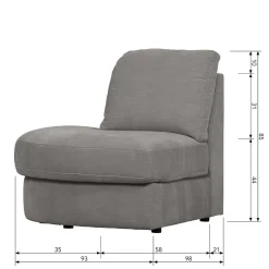 Modulsofa Abschluss Element links Fredoco