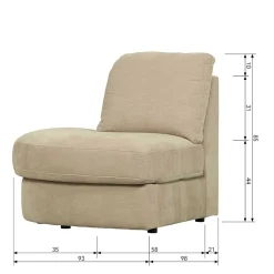 Modulsofa Abschluss Element links Pilamonia