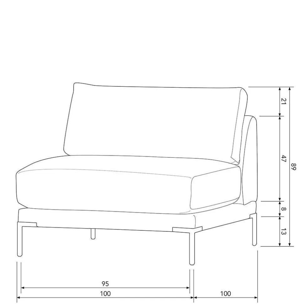 Modulsofa Element Corsika