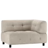 Modulsofa-Ecke in Hellgrau Cracks