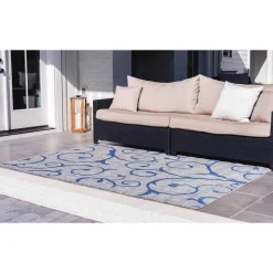 Outdoor Teppich hell Kiranzo