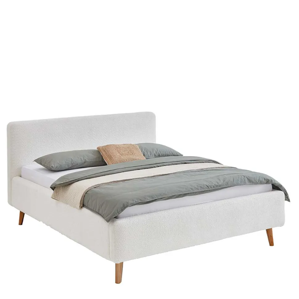 Polster Bett Cremeweiß Glorious