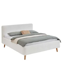 Polster Bett Cremeweiß Uarte