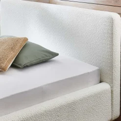 Polster Bett Cremeweiß Uarte