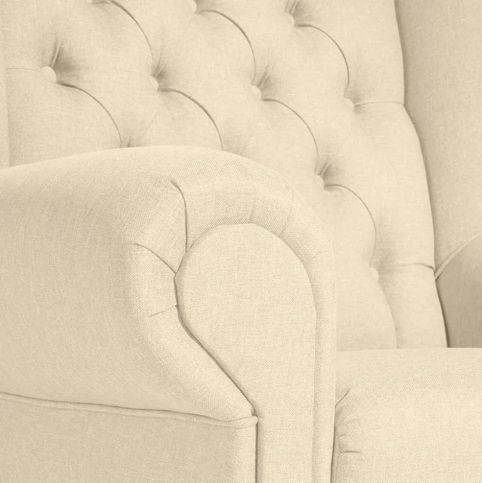 Polstersessel Beige Vintage Catjana