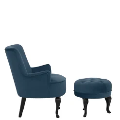 Polstersessel mit Fußhocker Reneva
