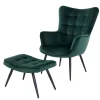 Polstersessel mit Hocker Cadylica