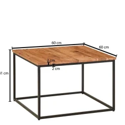 Quadratischer Couchtisch Limecion