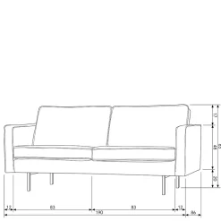 Recycling Leder Sofa Ulada