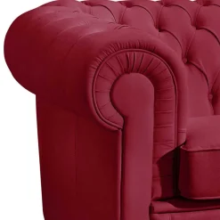 Rote Leder Couch Zoreca