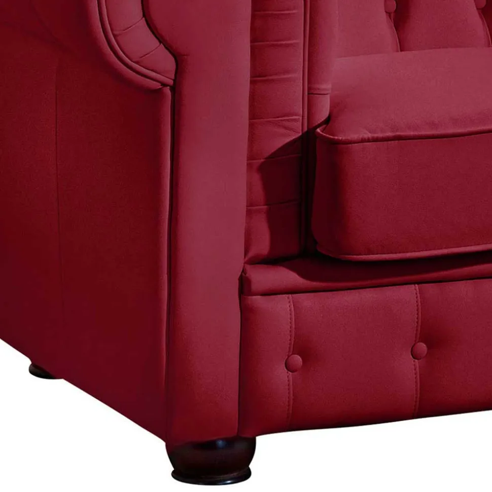 Rote Leder Couch Zoreca