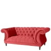 Rotes Zweier Sofa Akper