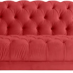 Rotes Zweier Sofa Akper