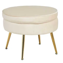 Samt Polsterhocker Kuito