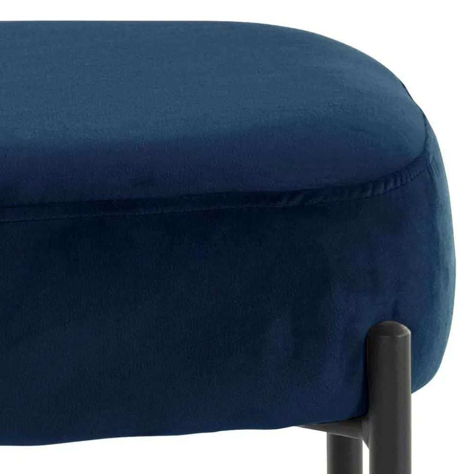 Samt Polsterhocker Tevano