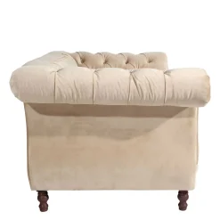 Samtvelours Sofa Segin