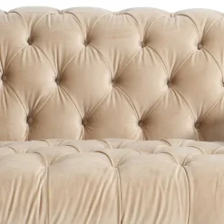Samtvelours Sofa Segin